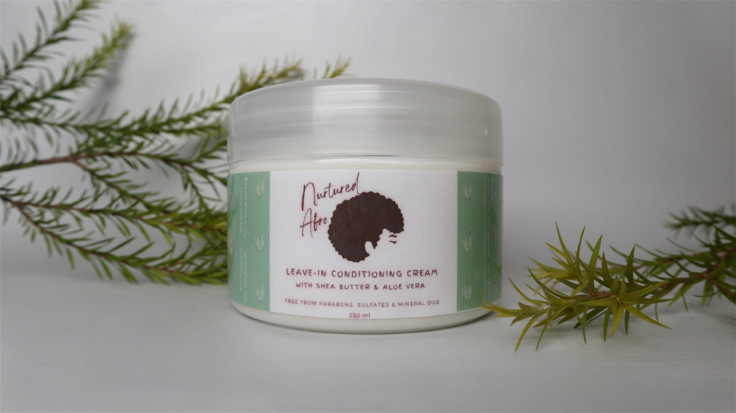 Leave-in Conditioning Cream with Shea butter & Aloe vera (250ml)